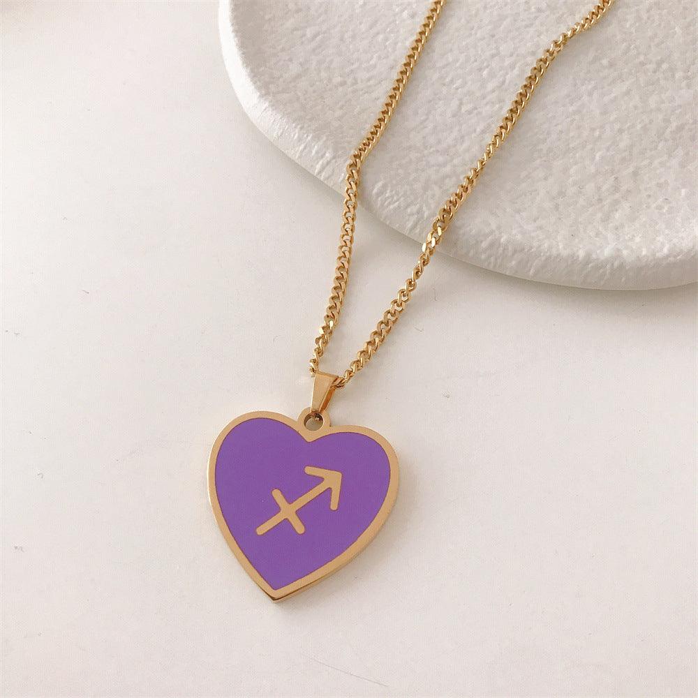 Coloured Zodiac Necklace - Jewelled Me