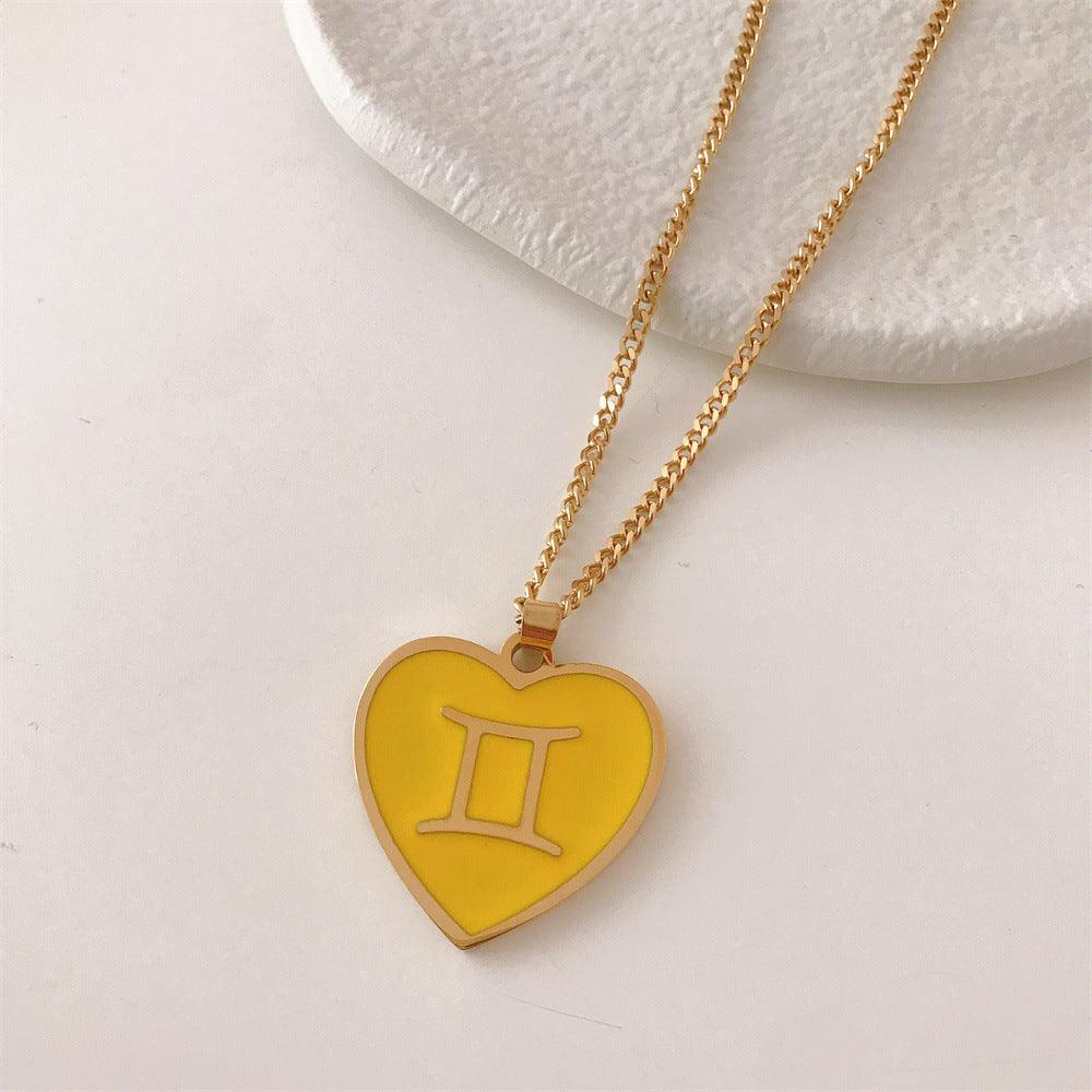 Coloured Zodiac Necklace - Jewelled Me