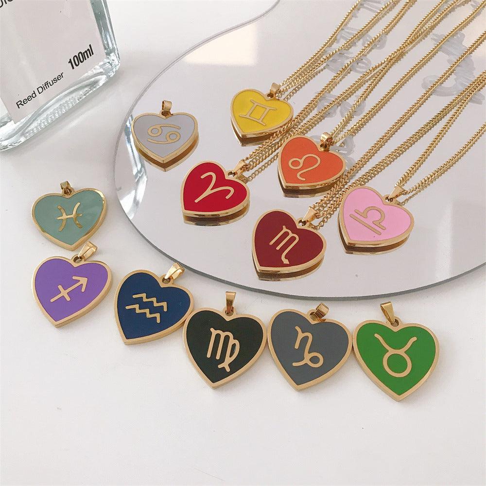 Coloured Zodiac Necklace - Jewelled Me