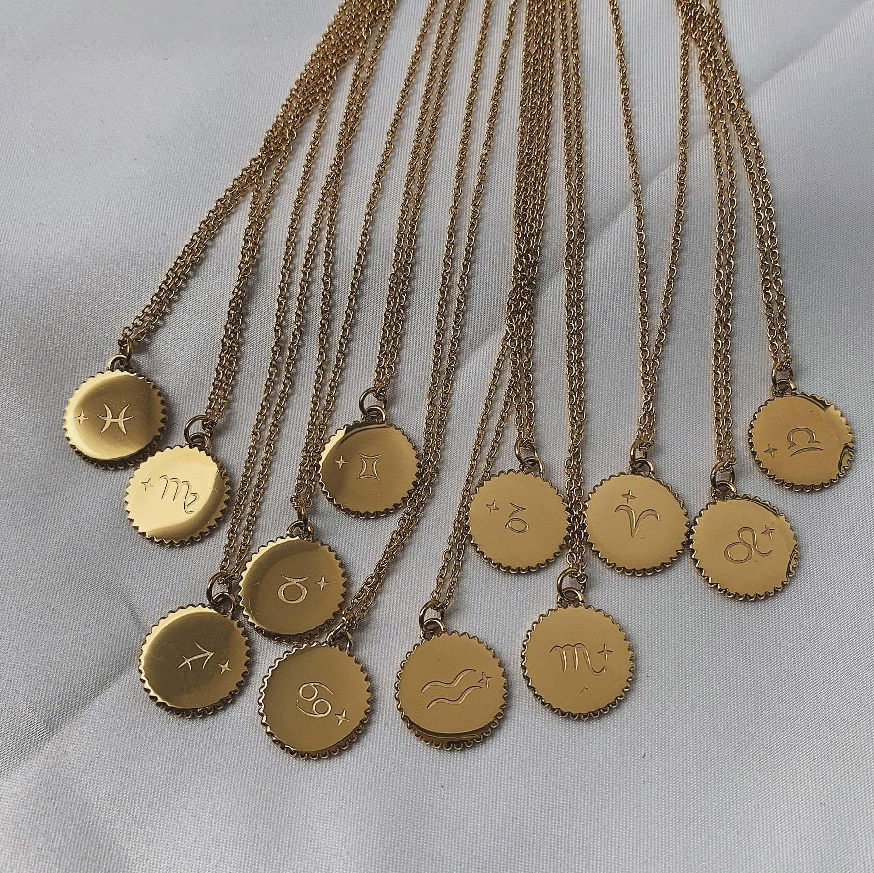 Dainty Zodiac Pendant - Jewelled Me