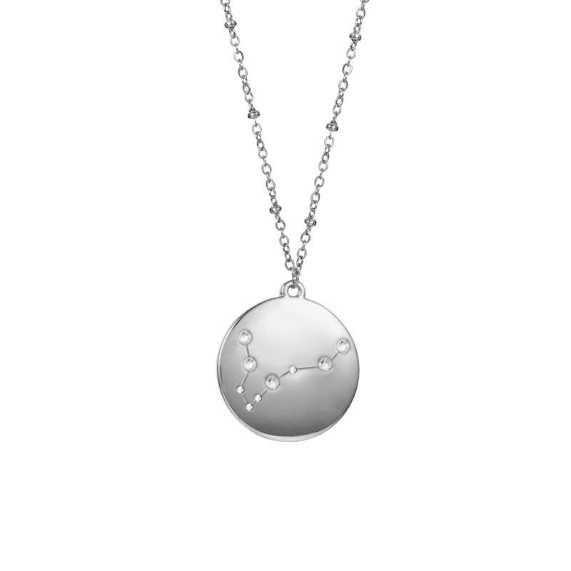 Geometric Disc Star Sign Necklace - Jewelled Me