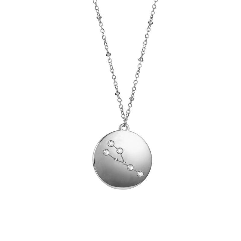 Geometric Disc Star Sign Necklace - Jewelled Me