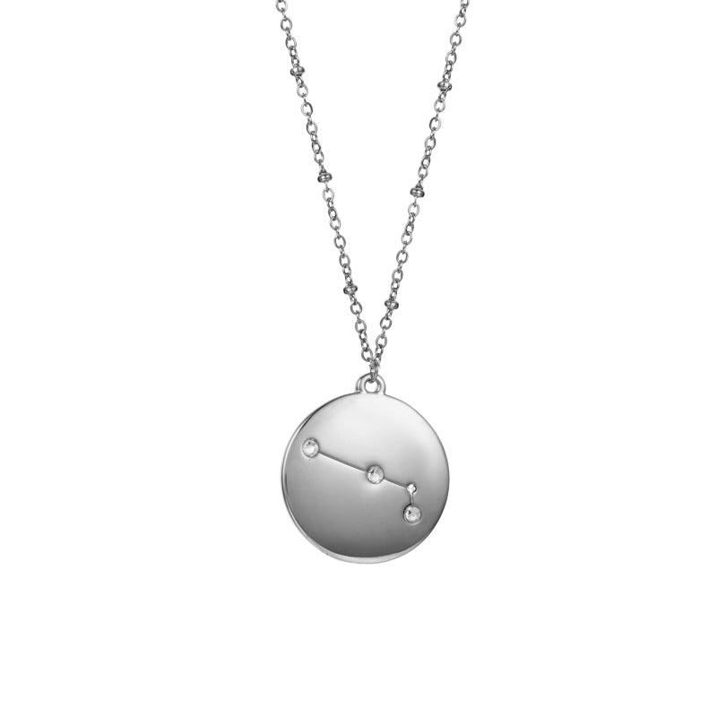 Geometric Disc Star Sign Necklace - Jewelled Me