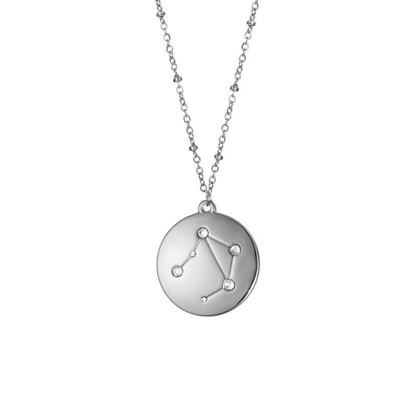 Geometric Disc Star Sign Necklace - Jewelled Me