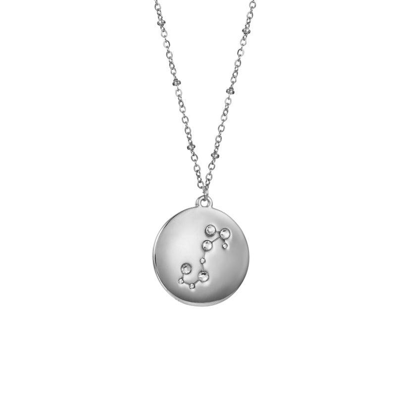 Geometric Disc Star Sign Necklace - Jewelled Me