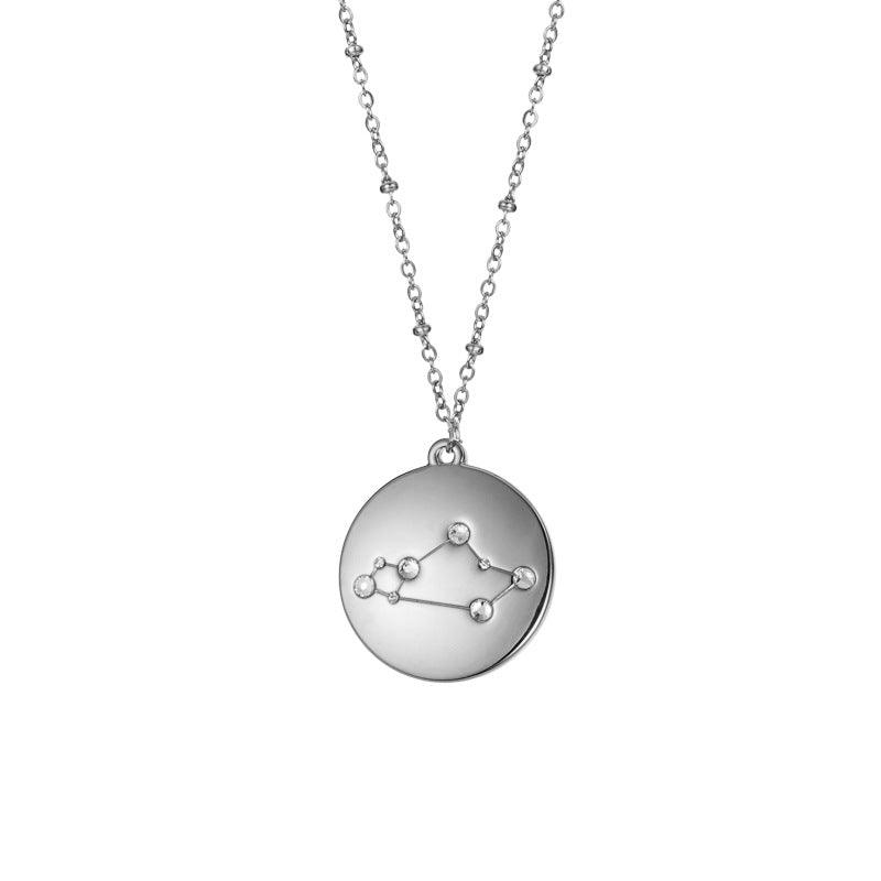 Geometric Disc Star Sign Necklace - Jewelled Me