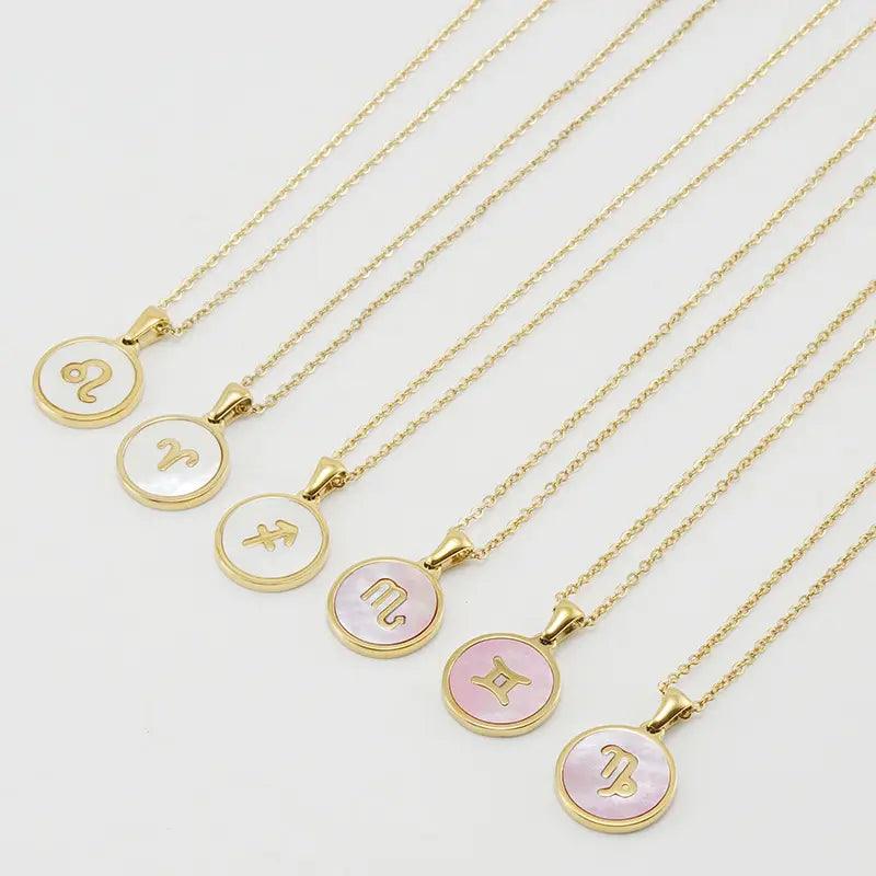 Cute Star Shell Zodiac Necklace - Jewelled Me