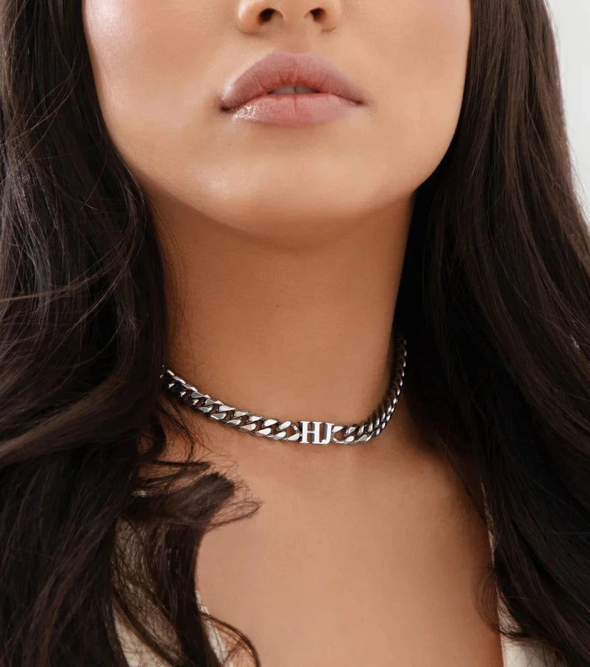 Custom Name Cuban Chain Necklace - Jewelled Me