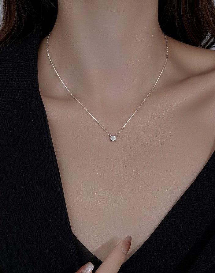 Classic Jewelled Bezel Necklace - Jewelled Me