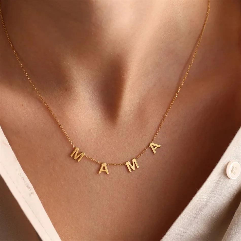 Custom Chandelier Nameplate Necklace - Jewelled Me