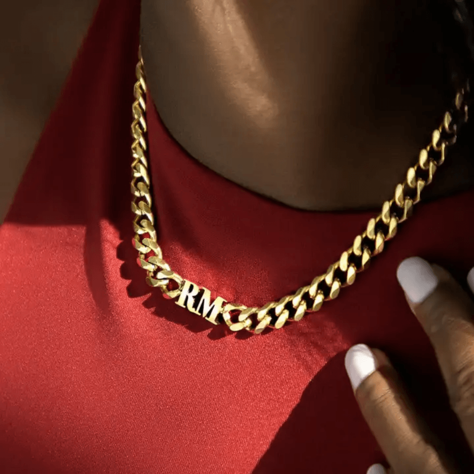 Custom Initial & Name Chain Necklace & Bracelet - Jewelled Me