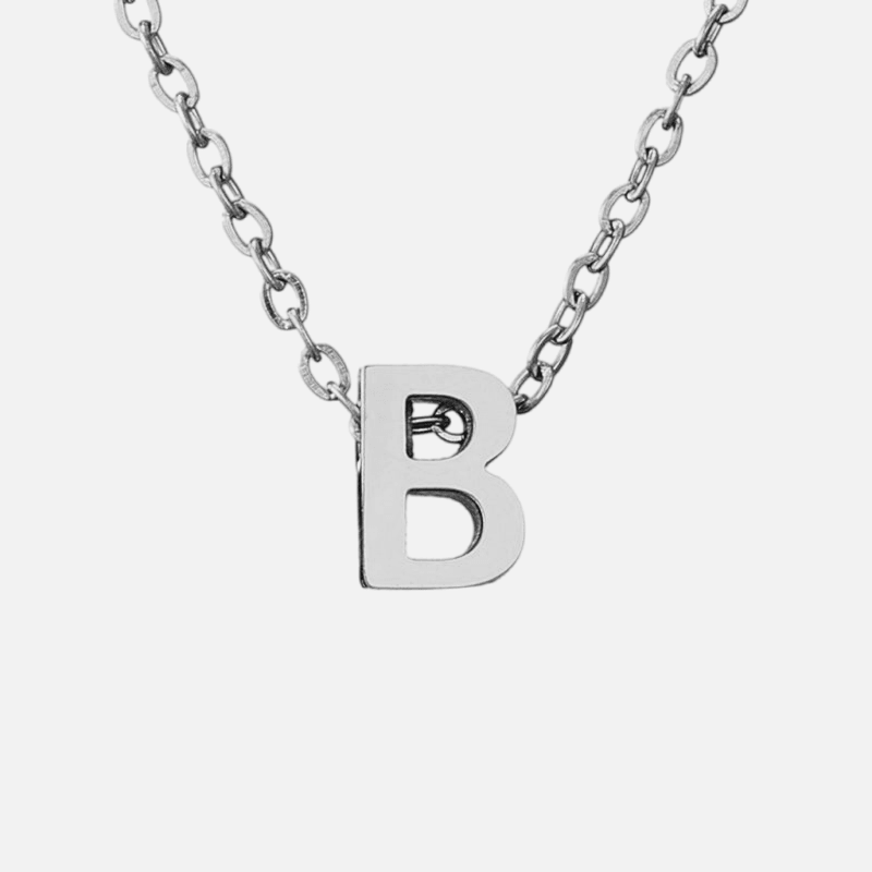 Dainty Initial Necklace (14k Gold-Plated) - Jewelled Me