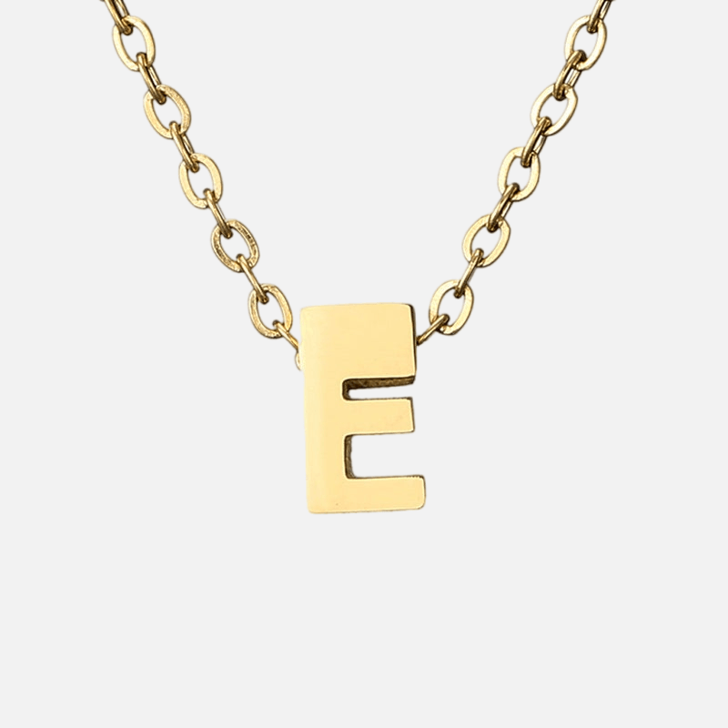 Dainty Initial Necklace (14k Gold-Plated) - Jewelled Me