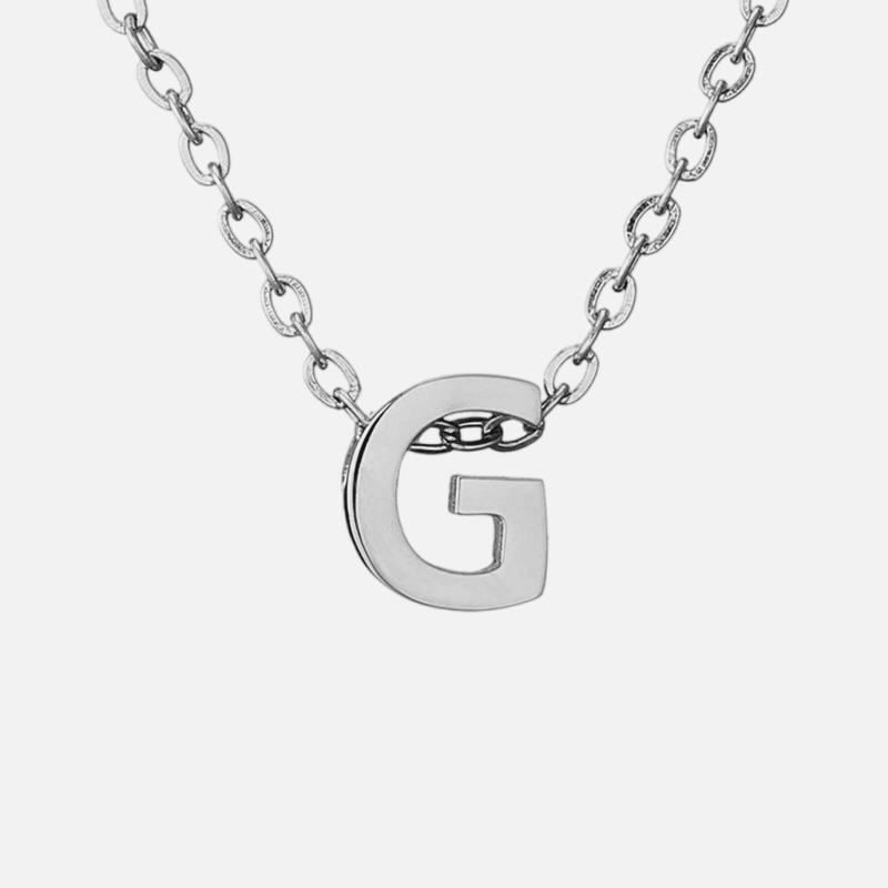 Dainty Initial Necklace (14k Gold-Plated) - Jewelled Me