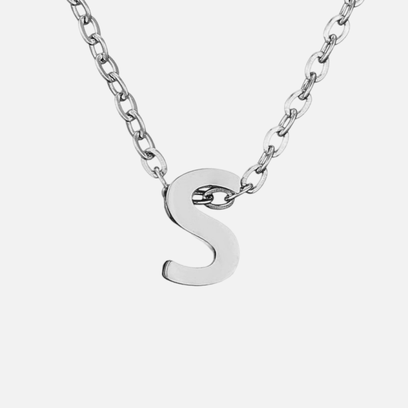Dainty Initial Necklace (14k Gold-Plated) - Jewelled Me