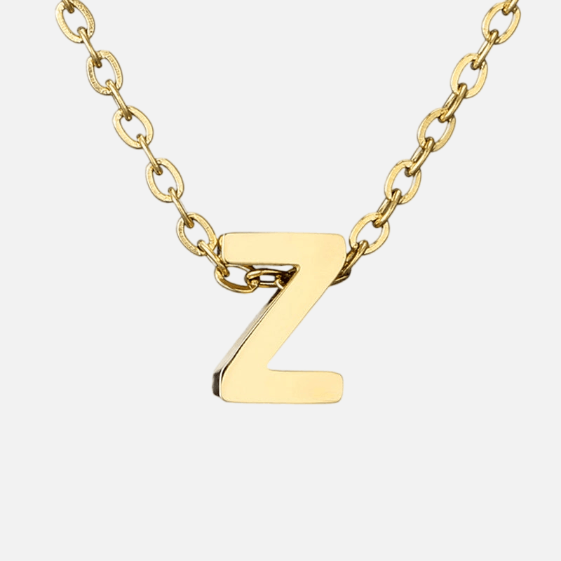 Dainty Initial Necklace (14k Gold-Plated) - Jewelled Me