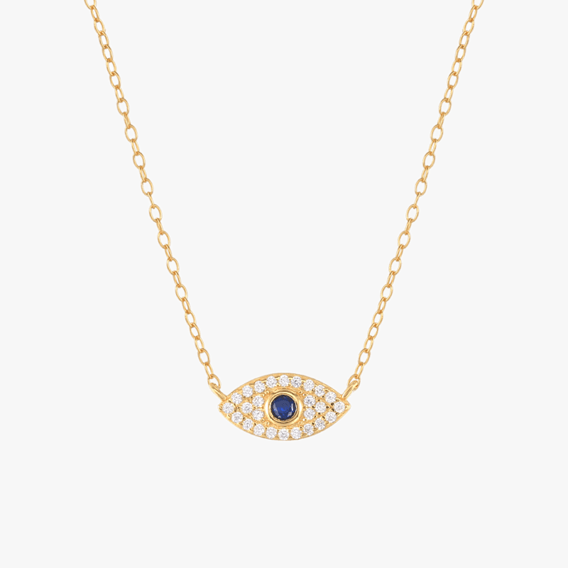 Classic Evil Eye Charm Necklace - Jewelled Me