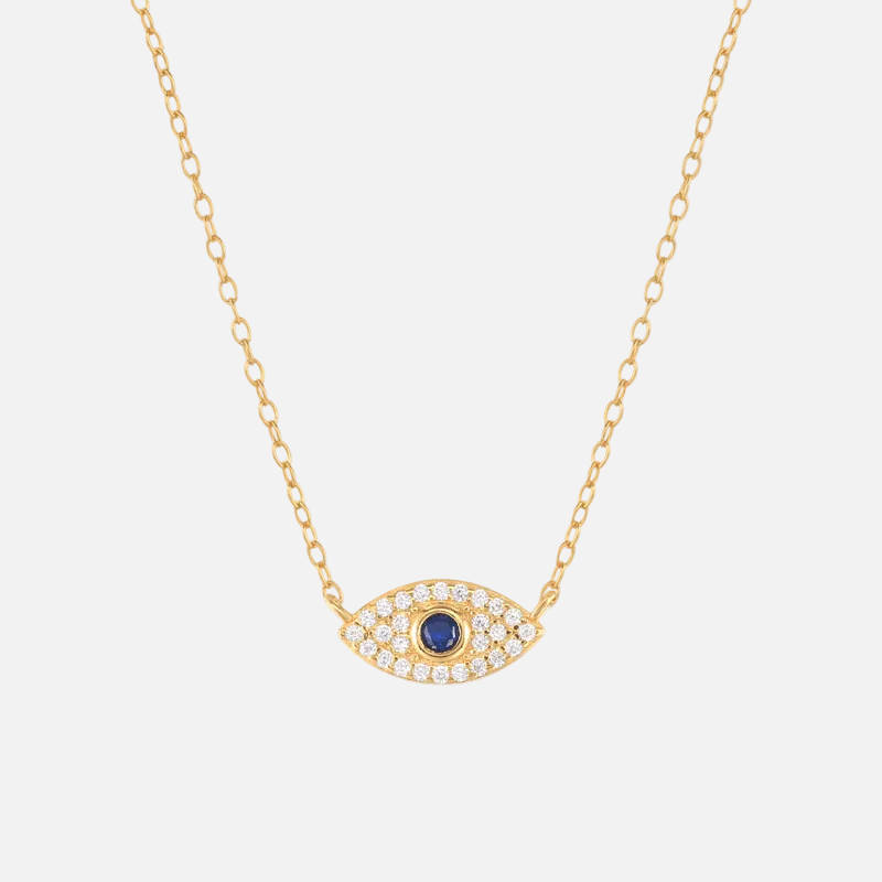 Classic Evil Eye Charm Necklace - Jewelled Me