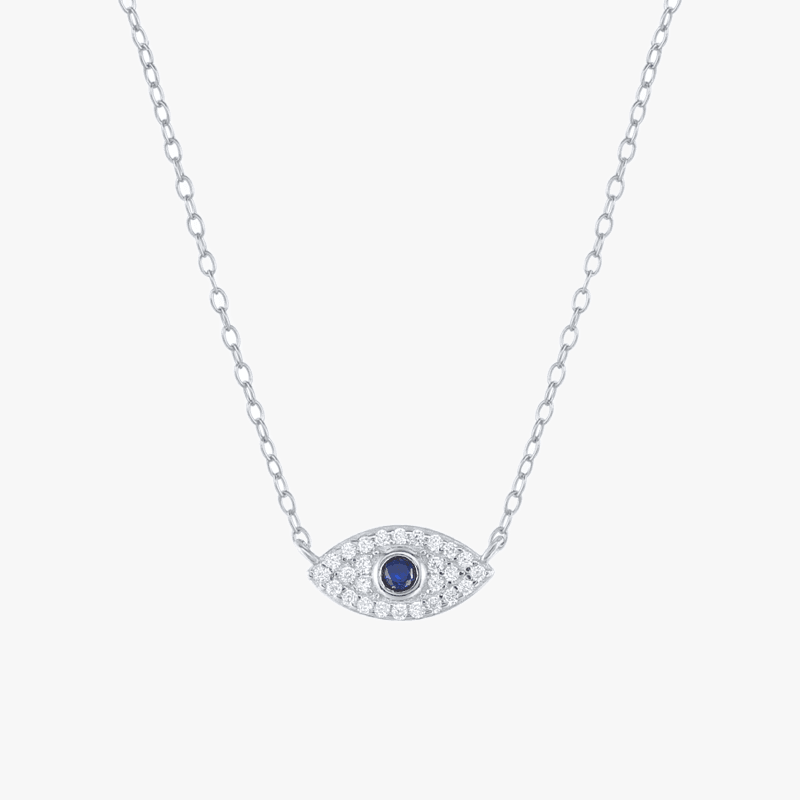 Classic Evil Eye Charm Necklace - Jewelled Me