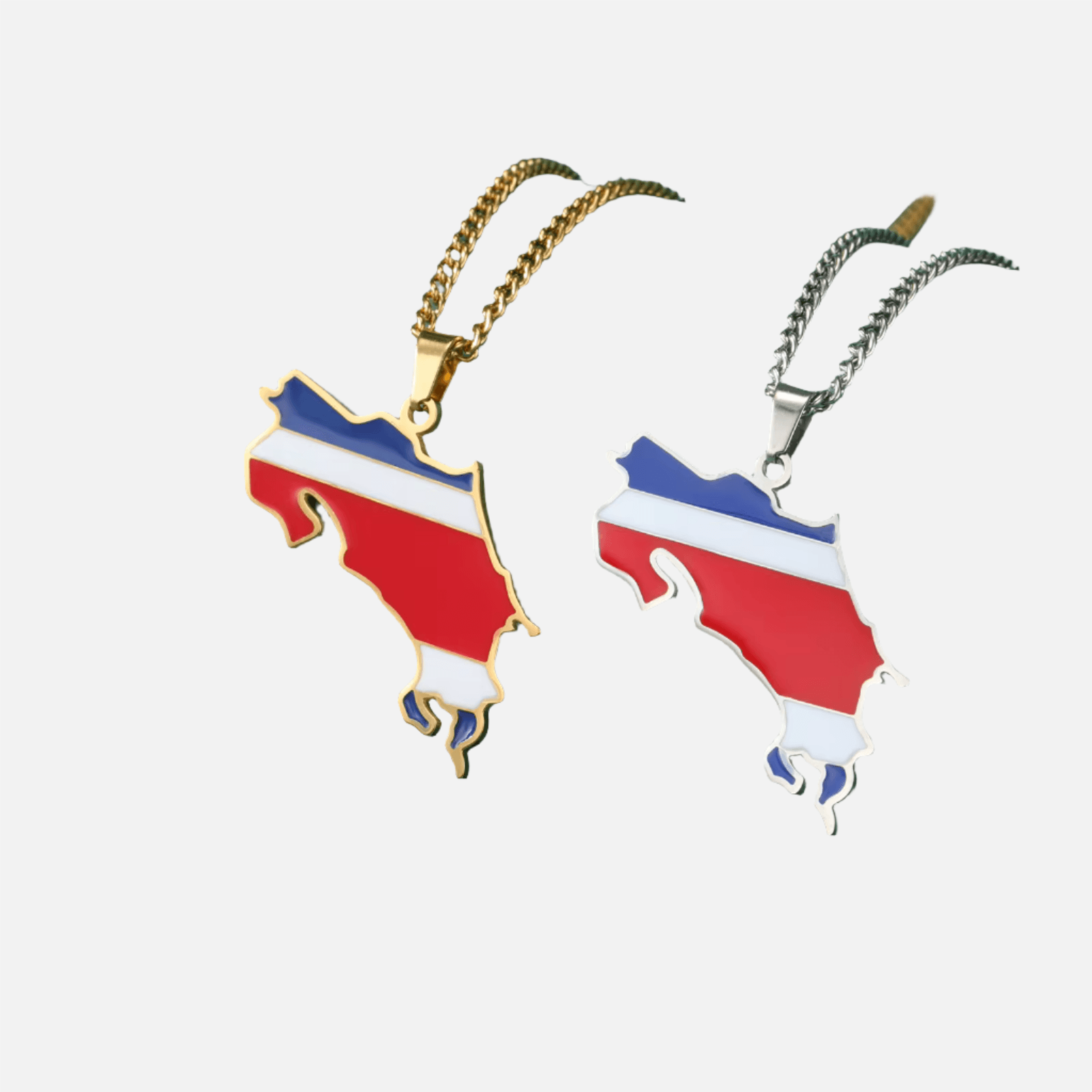 The Americas & Caribbean Country/Flag Necklaces (BACKUP) - Jewelled Me