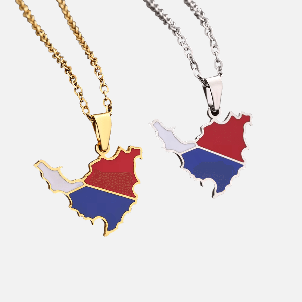 The Americas & Caribbean Country/Flag Necklaces (BACKUP) - Jewelled Me
