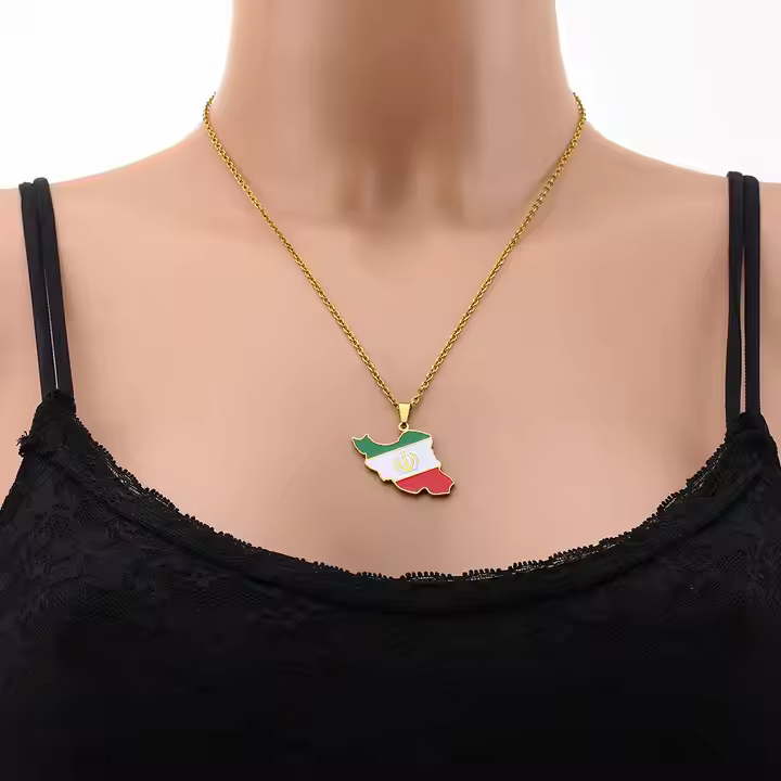 Middle Eastern Country/Flag Necklaces - Jewelled Me