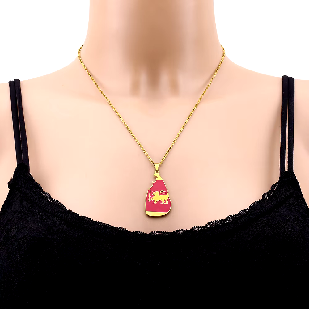 Asian & Oceanian Country/Flag Necklaces - Jewelled Me