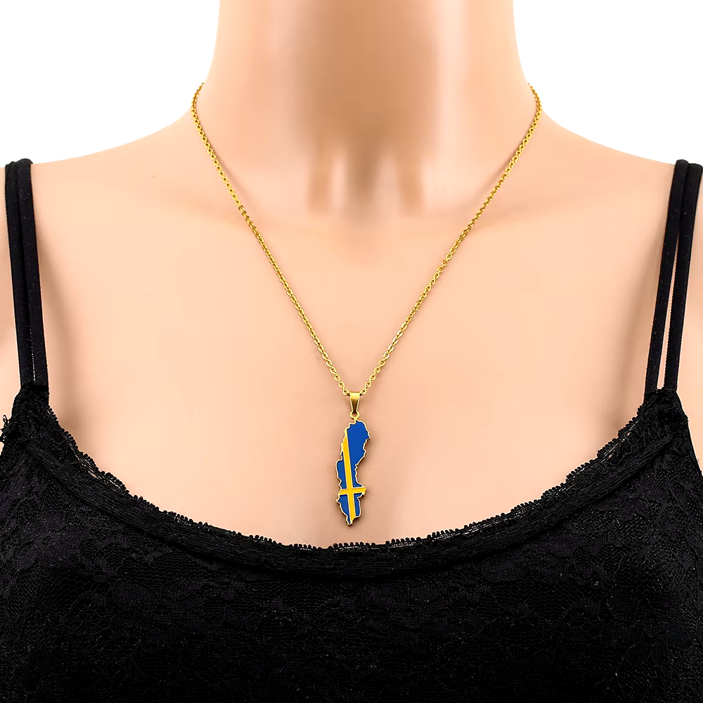 European Country/Flag Necklaces - Jewelled Me