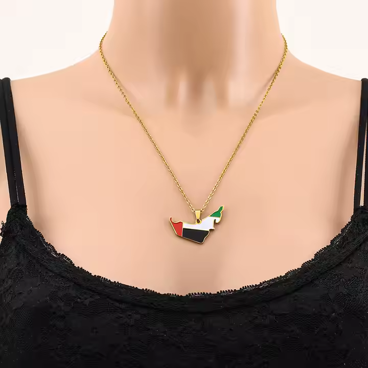 Middle Eastern Country/Flag Necklaces - Jewelled Me