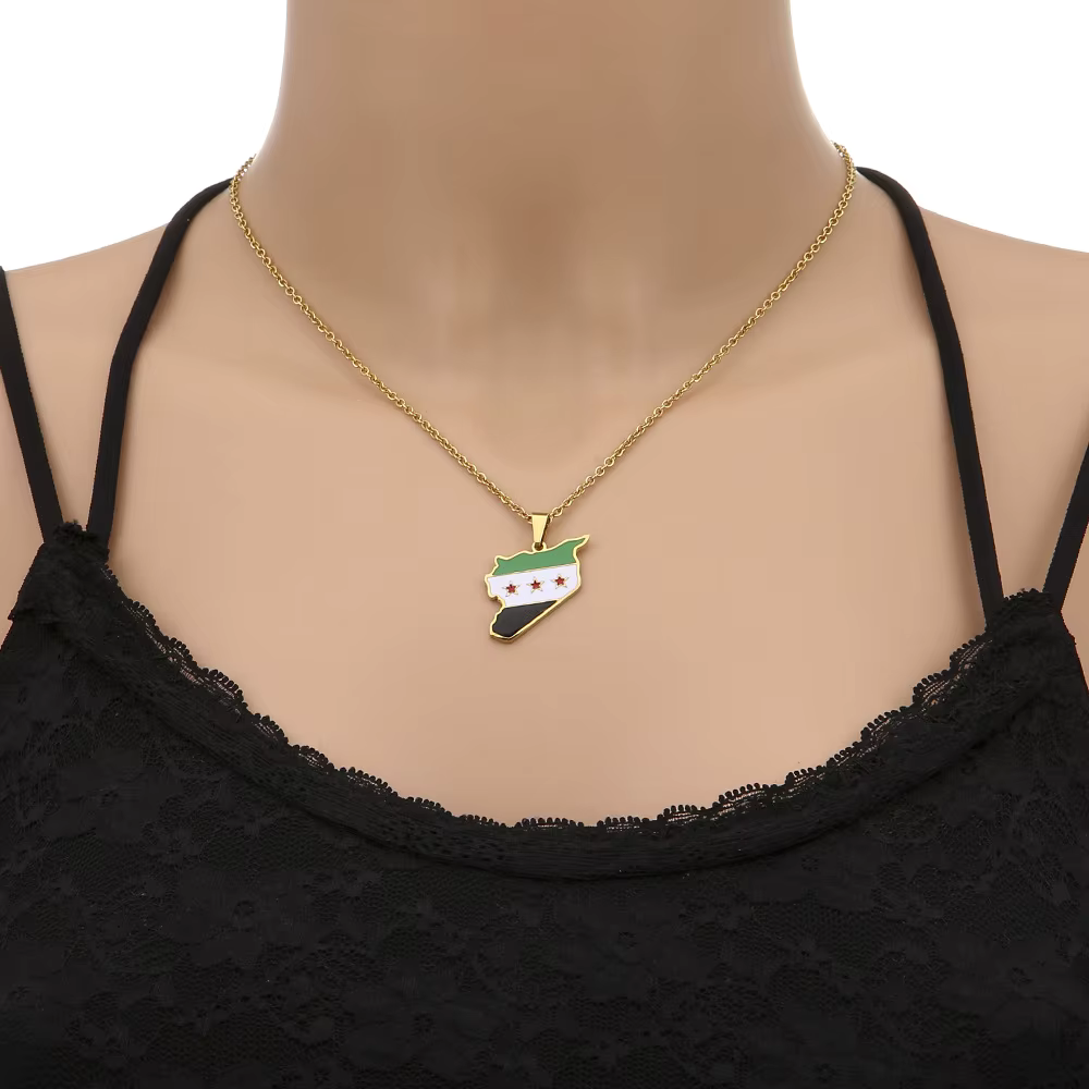 Middle Eastern Country/Flag Necklaces - Jewelled Me