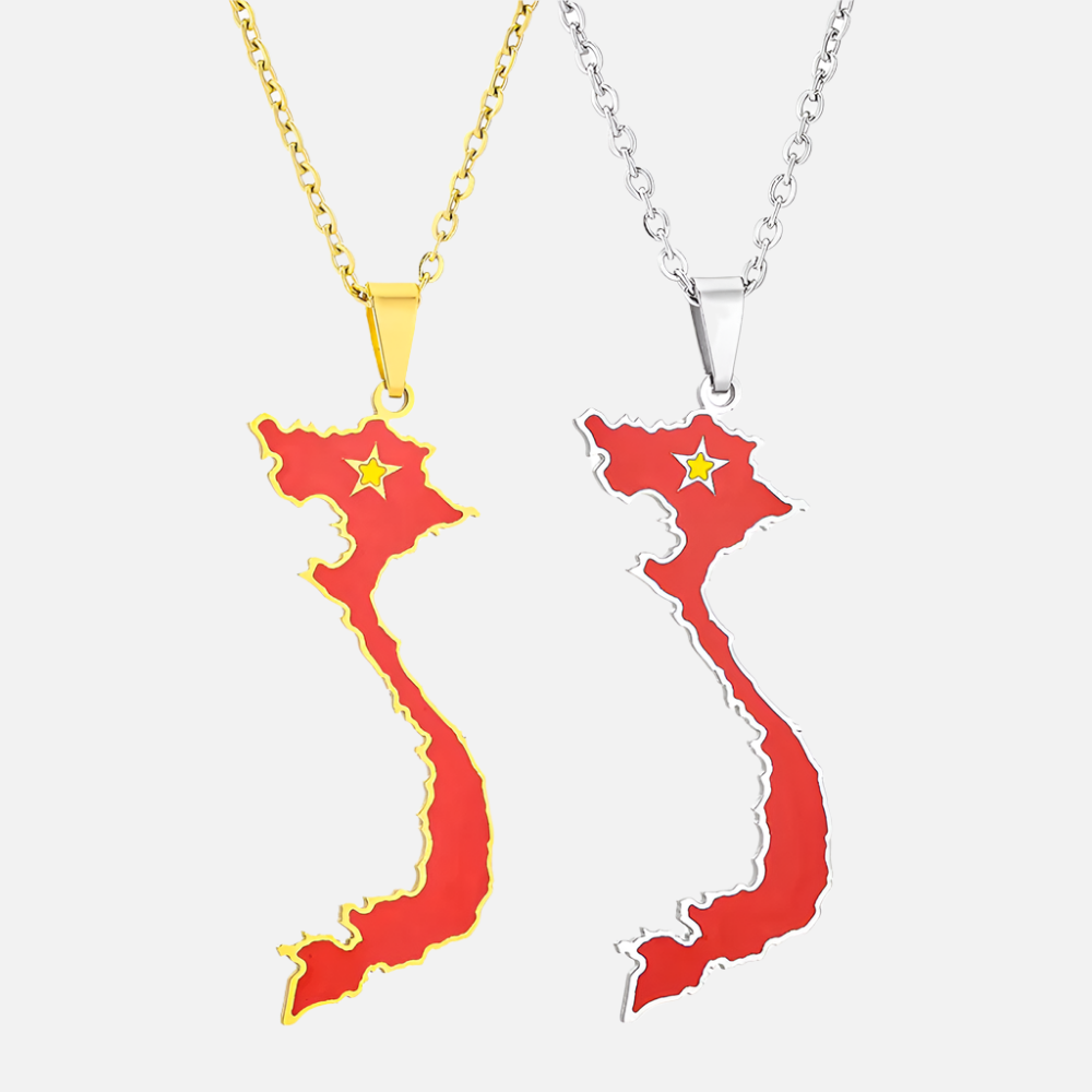Asian & Oceanian Country/Flag Necklaces - Jewelled Me