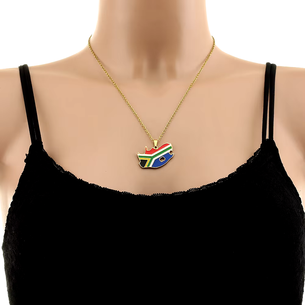 Africa Country/Flag Necklaces - Jewelled Me