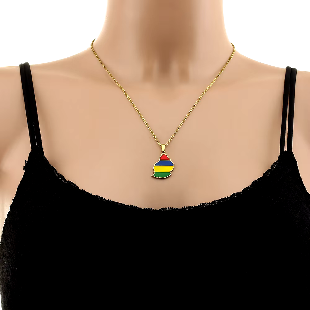 Africa Country/Flag Necklaces - Jewelled Me