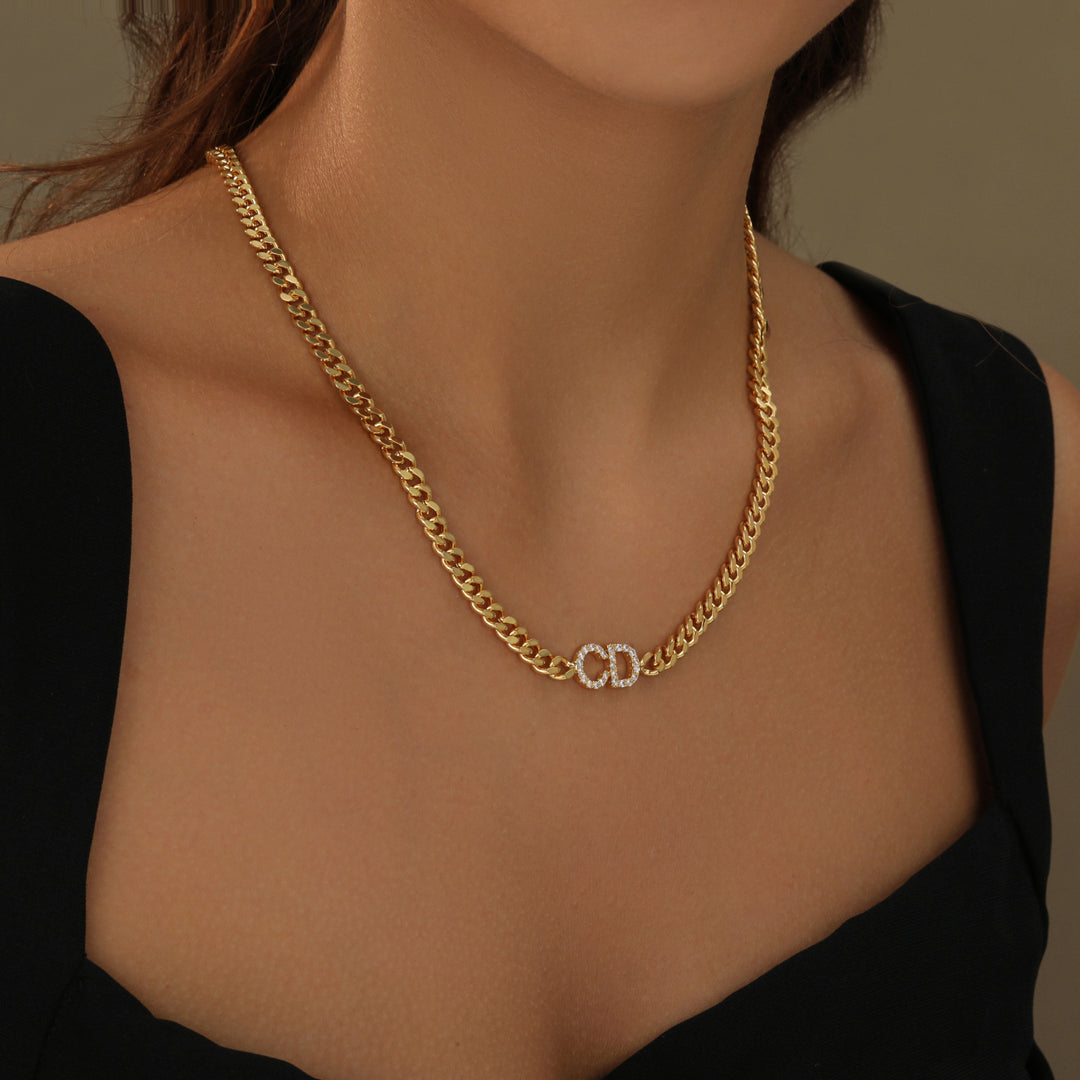 ICED Custom Name Cuban Chain Necklace - Jewelled Me