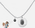 Print Fingerprint & Inscribed Name Pendant (with Photo) - Jewelled Me