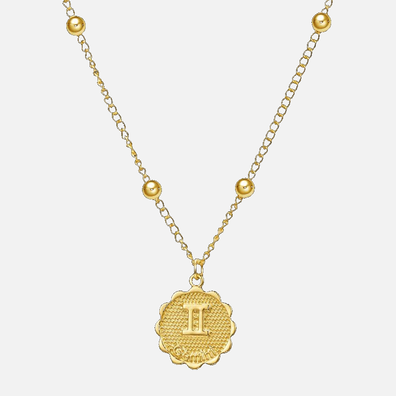 Flower Style Zodiac Necklace - Jewelled Me