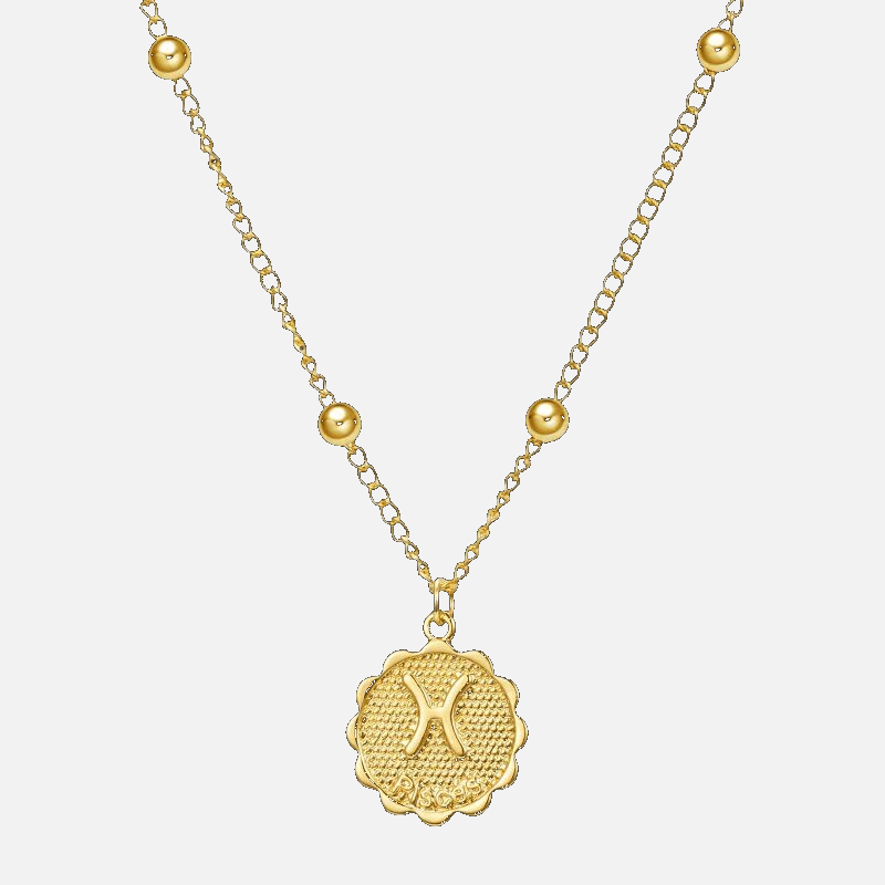 Flower Style Zodiac Necklace - Jewelled Me