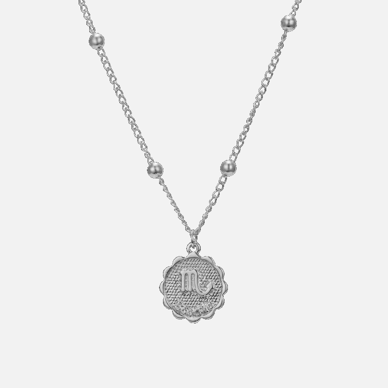 Flower Style Zodiac Necklace - Jewelled Me