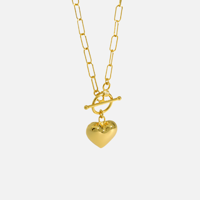 Lou Heart Pendant Necklace - Jewelled Me