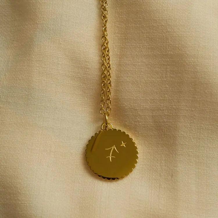 Dainty Zodiac Pendant - Jewelled Me