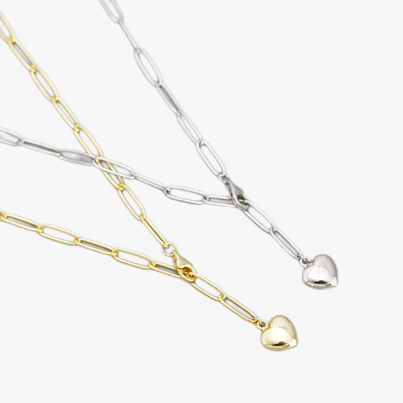The Heart Padlock Necklace - Jewelled Me