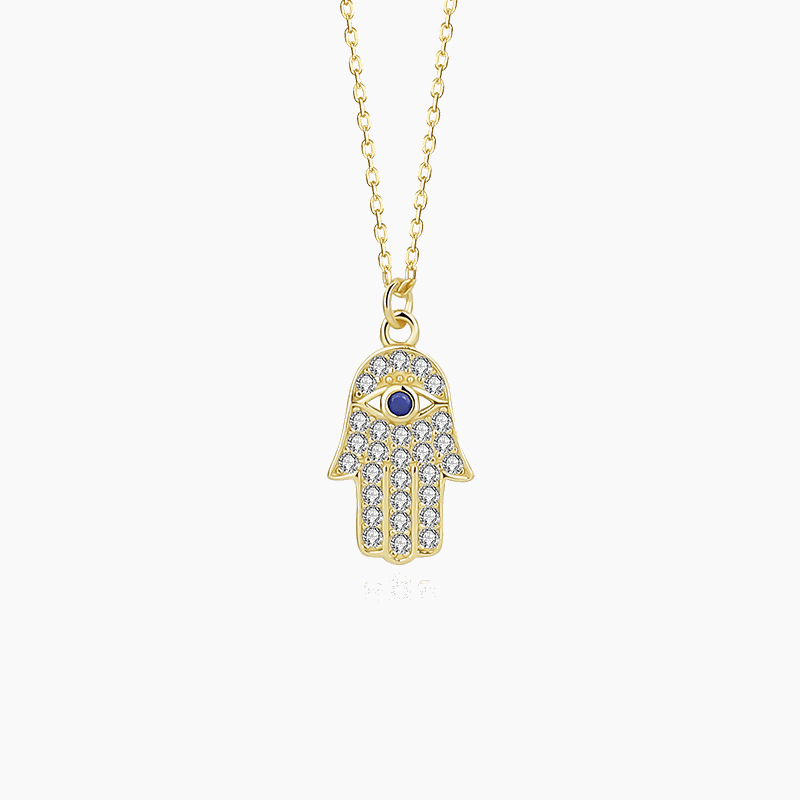 Gold Vermeil Hamsa Necklace - Jewelled Me