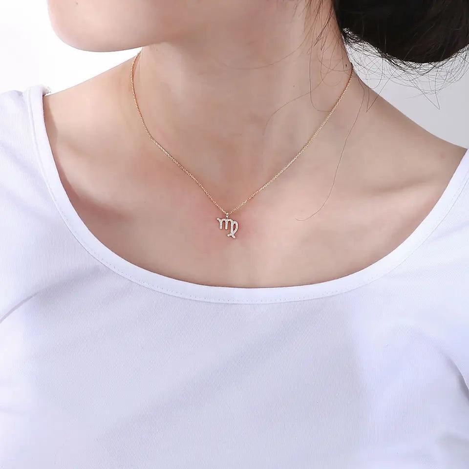 ICED Zodiac Symbol Necklace - Jewelled Me