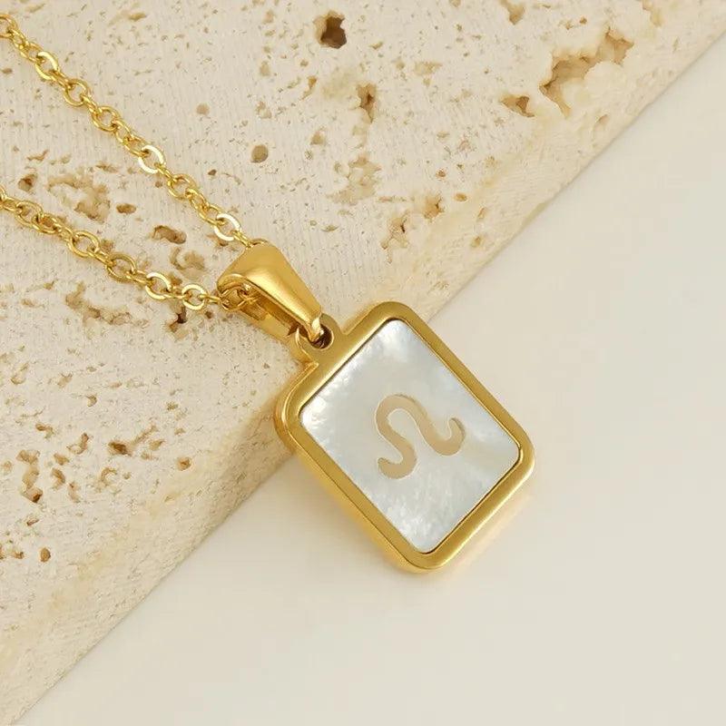 Zodiac Hollowed Shell Necklace - Jewelled Me