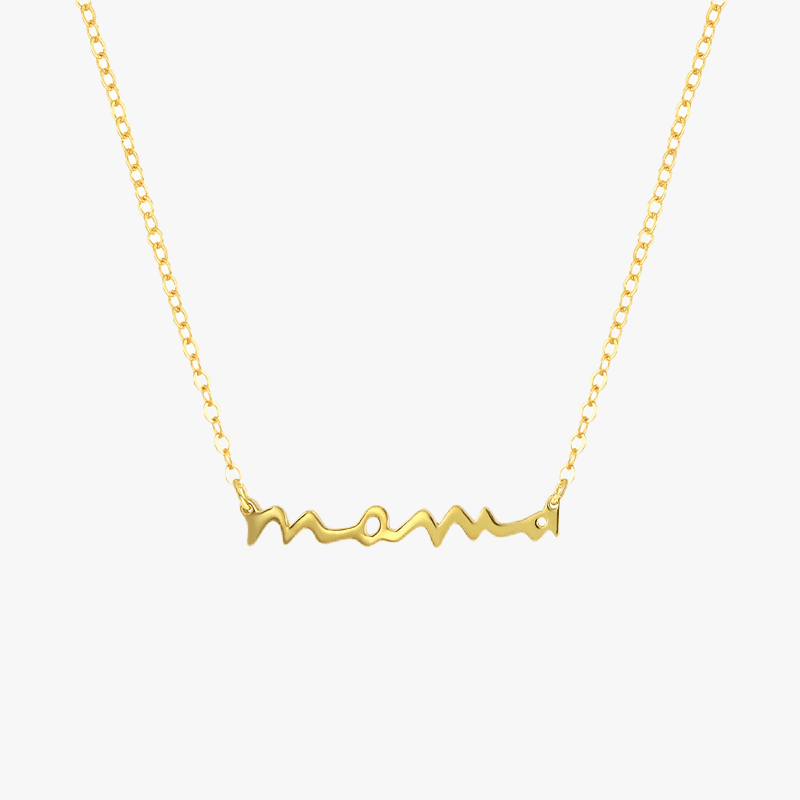 Handwritten MAMA Necklace - Jewelled Me