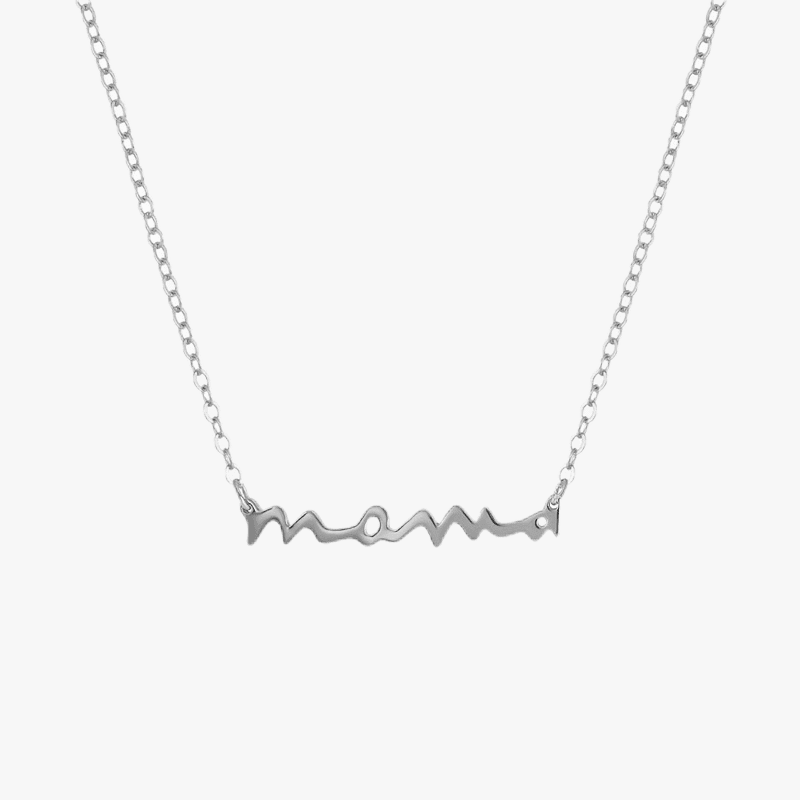 Handwritten MAMA Necklace - Jewelled Me