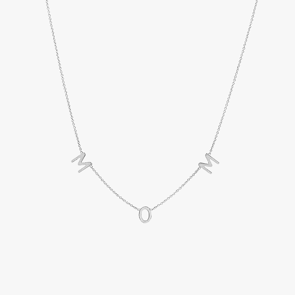 Gold Vermeil Spaced Mom Necklace - Jewelled Me