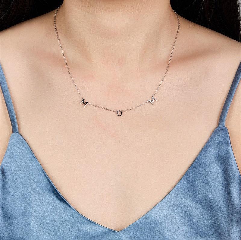Gold Vermeil Spaced Mom Necklace - Jewelled Me