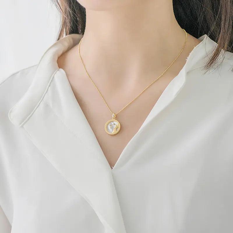 Jewelled Mother of Pearl Zodiac Necklace - Jewelled Me