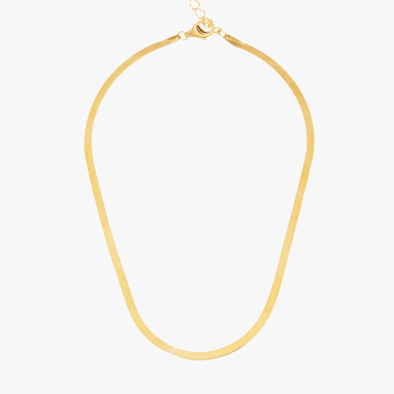 The New York Herringbone Chain - Jewelled Me